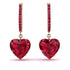 Heart Ruby Earrings - Noelle No. 56